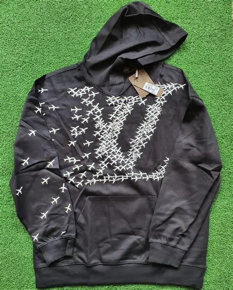 lv planes printed hoodie price